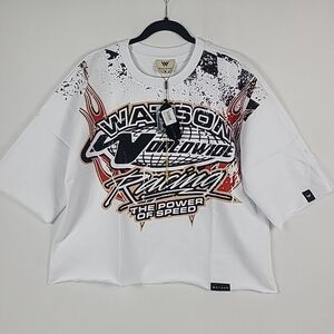 NEW Watson Worldwide Racing Streetwear Heavyweight T-Shirt White Sz M